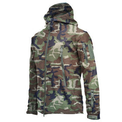 Men's Waterproof Fleece Camouflage Outdoor Soft Shell Jacket