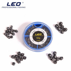 Mini Round Split Lead Fishing Weights Set