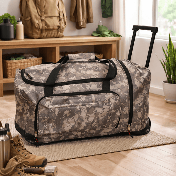 Tactical Survival Bag with Wheels for Emergency Gear