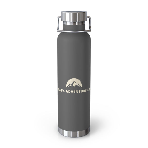 22oz Copper Vacuum Insulated Bottle — Rae’s Adventure Co. Stainless Travel Water Bottle