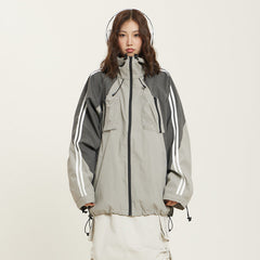Women's Waterproof Stitching Outdoor Jacket Coat