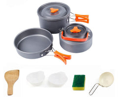 Portable Outdoor Camping Hiking Picnic Cookware Mess Kit