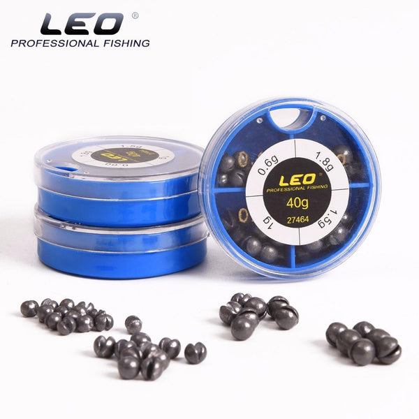 Mini Round Split Lead Fishing Weights Set