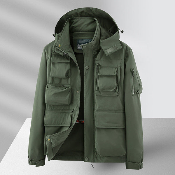 Men's Multi Pocket Waterproof Outdoor Leisure Jacket