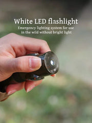 7 In 1 Survival Whistle Compass LED Outdoor Tool
