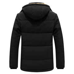 Men's Fleece Lined Thick Waterproof Winter Jacket