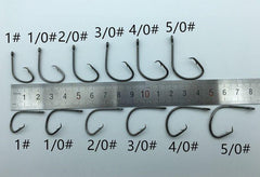 120 Piece Mixed Size Octopus Fishing Hooks