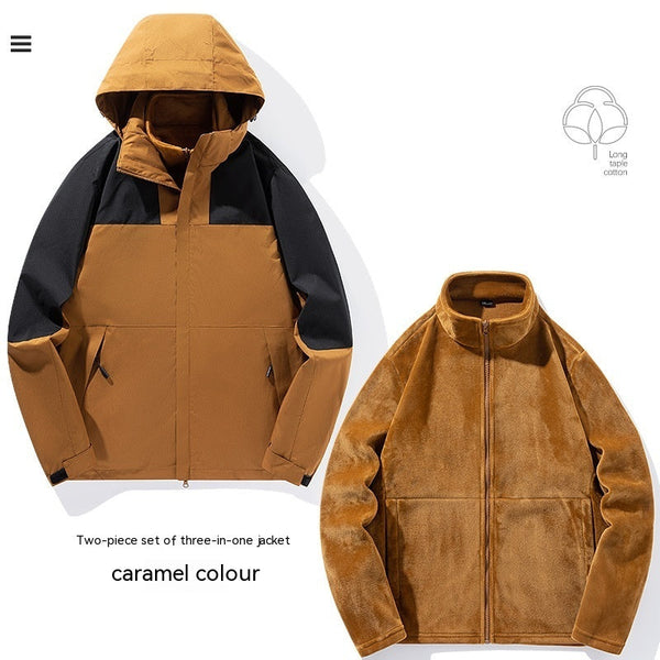 Men's Three In One High Waterproof Shell Jacket
