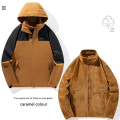 Men's Three In One High Waterproof Shell Jacket