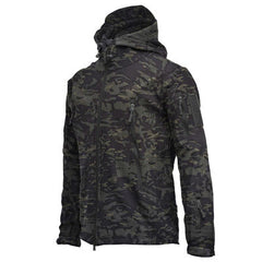 Men's Waterproof Fleece Camouflage Outdoor Soft Shell Jacket