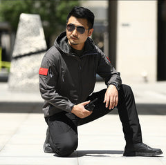 Men's Waterproof Fleece Camouflage Outdoor Soft Shell Jacket