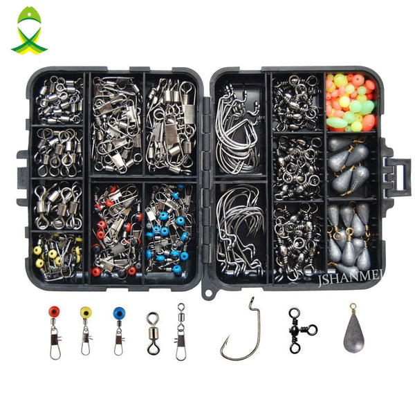 160 Piece Fishing Accessories Tackle Box Kit