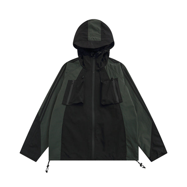 Women's Waterproof Stitching Outdoor Jacket Coat