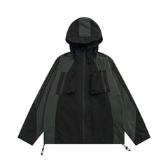 Women's Waterproof Stitching Outdoor Jacket Coat