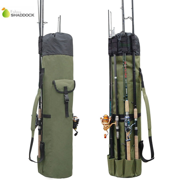Portable Nylon Fishing Rod Tackle Storage Bag