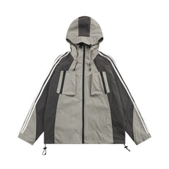 Women's Waterproof Stitching Outdoor Jacket Coat