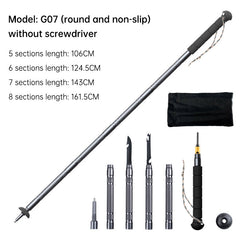 Folding Telescopic Outdoor Hiking Walking Support Stick