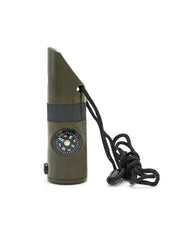 7 In 1 Survival Whistle Compass LED Outdoor Tool
