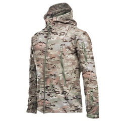 Men's Waterproof Fleece Camouflage Outdoor Soft Shell Jacket