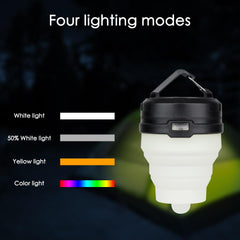 Retractable LED Camping Lantern Portable Four Mode Light