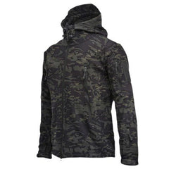 Men's Waterproof Fleece Camouflage Outdoor Soft Shell Jacket