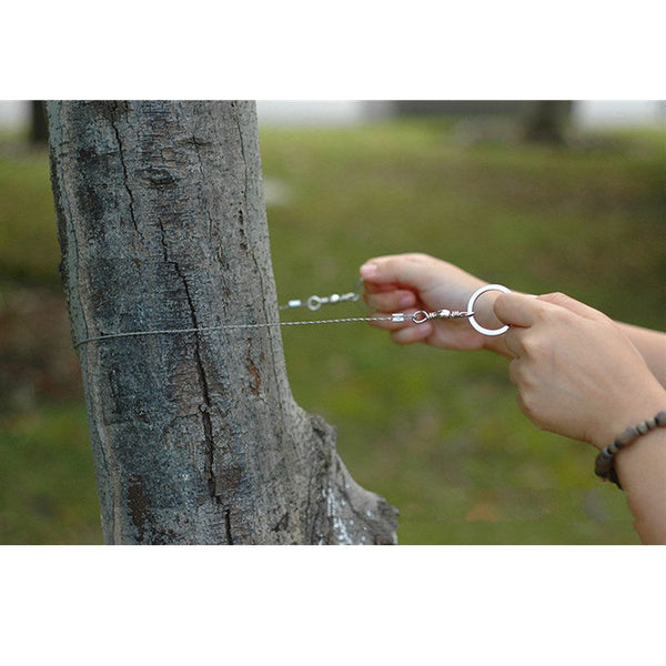 Hand Chain Saw Steel Wire Camping Survival Saw