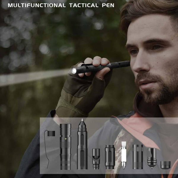 Multifunctional Tactical Pen Flashlight EDC Outdoor Tool