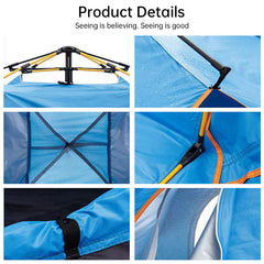 Quick Deploy Green White Outdoor Camping Tent