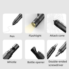 Multifunctional Tactical Pen Flashlight EDC Outdoor Tool