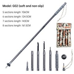 Folding Telescopic Outdoor Hiking Walking Support Stick