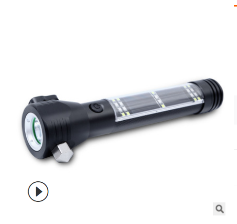 Solar Powered LED Flashlight Emergency Safety Tool