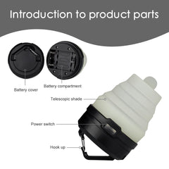 Retractable LED Camping Lantern Portable Four Mode Light