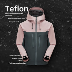 Unisex Hard Shell Waterproof Hiking Jacket