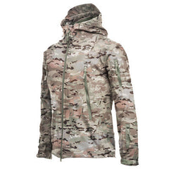 Men's Waterproof Fleece Camouflage Outdoor Soft Shell Jacket