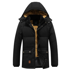 Men's Fleece Lined Thick Waterproof Winter Jacket
