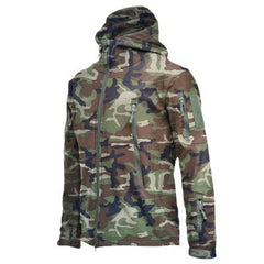 Men's Waterproof Fleece Camouflage Outdoor Soft Shell Jacket
