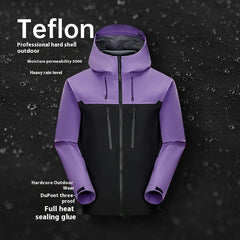 Unisex Hard Shell Waterproof Hiking Jacket