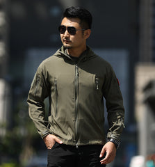 Men's Waterproof Fleece Camouflage Outdoor Soft Shell Jacket