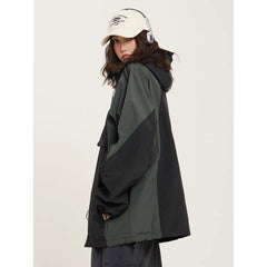 Women's Waterproof Stitching Outdoor Jacket Coat
