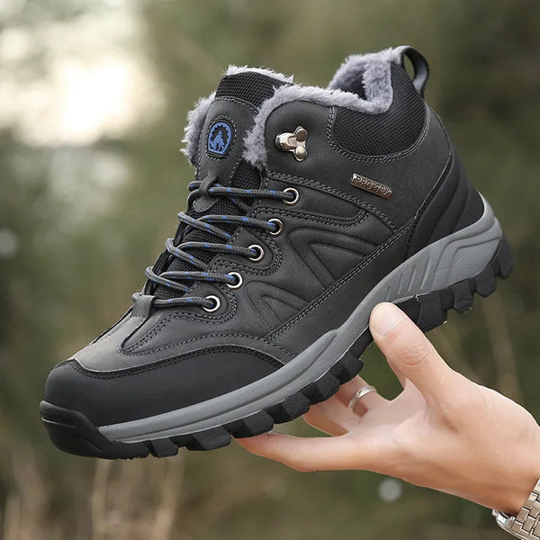 Men's Winter Plush Insulated Lightweight Hiking Shoes