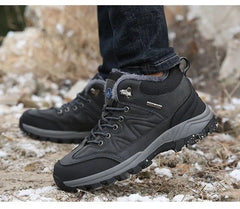 Men's Winter Plush Insulated Lightweight Hiking Shoes