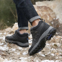 Men's Winter Plush Insulated Lightweight Hiking Shoes
