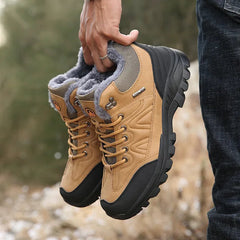 Men's Winter Plush Insulated Lightweight Hiking Shoes