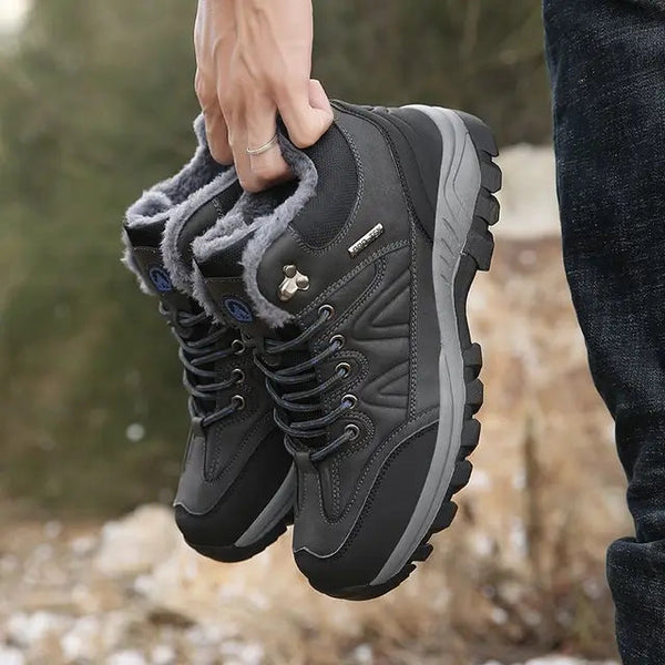 Men's Winter Plush Insulated Lightweight Hiking Shoes