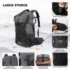 35L Lightweight Waterproof Outdoor Hiking Backpack