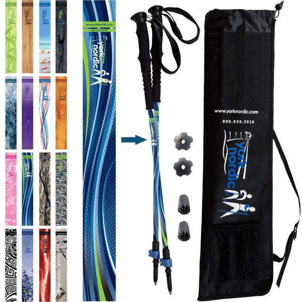Casual Hiking Trekking Walking Poles Pair Travel Bag
