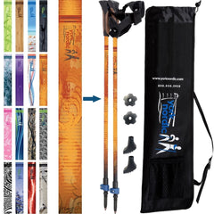 Casual Hiking Trekking Walking Poles Pair Travel Bag