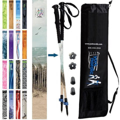 Casual Hiking Trekking Walking Poles Pair Travel Bag