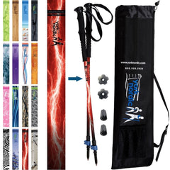 Casual Hiking Trekking Walking Poles Pair Travel Bag